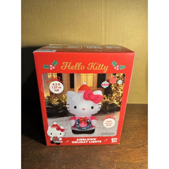 Hello Kitty Large Yard Decoration Christmas Decor Blow Up Inflatable